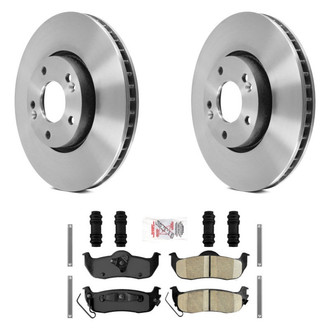 AmeriBRAKES® - AmeriPLATINUM™ Rear Brake Kit with Ceramic Pads