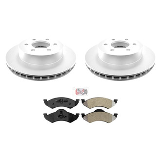 AmeriBRAKES® - AmeriPRO™ Plain Front Brake Kit with Semi-Metallic Pads