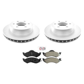 AmeriBRAKES® - AmeriPRO™ Plain Front Brake Kit with Semi-Metallic Pads
