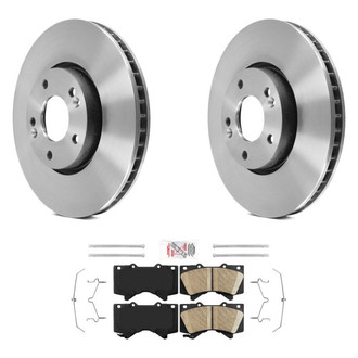 AmeriBRAKES® - AmeriPLATINUM™ Front Brake Kit with Ceramic Pads