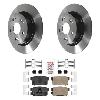 AmeriBRAKES® - AmeriPLATINUM™ Rear Brake Kit with Ceramic Pads