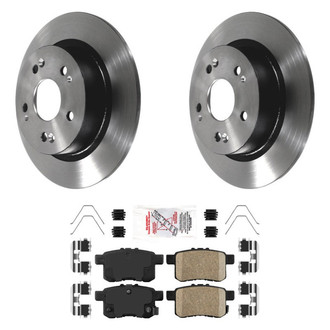 AmeriBRAKES® - AmeriPLATINUM™ Rear Brake Kit with Ceramic Pads