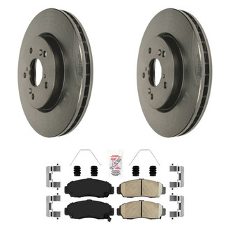 AmeriBRAKES® - AmeriPLATINUM™ Front Brake Kit with Ceramic Pads