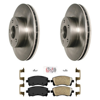 AmeriBRAKES® - AmeriPRO™ Plain Front Brake Kit with Ceramic Pads