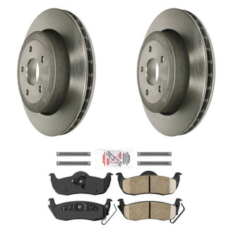 AmeriBRAKES® - AmeriPRO™ Plain Rear Brake Kit with Ceramic Pads