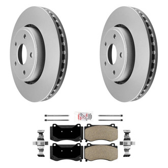AmeriBRAKES® - AmeriPRO™ Plain Front Brake Kit with Semi-Metallic Pads