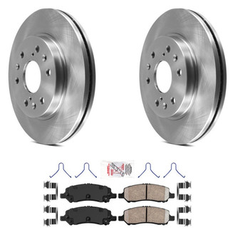 AmeriBRAKES® - AmeriPRO™ Plain Rear Brake Kit with Ceramic Pads