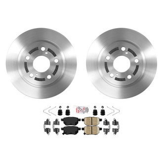AmeriBRAKES® - AmeriPLATINUM™ Rear Brake Kit with Ceramic Pads