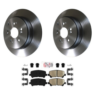 AmeriBRAKES® - AmeriPLATINUM™ Rear Brake Kit with Ceramic Pads