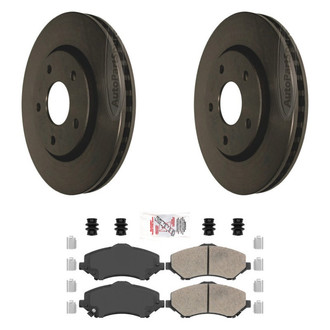 AmeriBRAKES® - AmeriPLATINUM™ Front Brake Kit with Ceramic Pads
