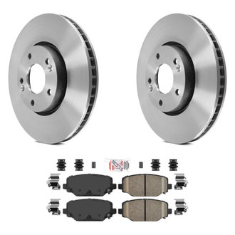 AmeriBRAKES® - AmeriPLATINUM™ Rear Brake Kit with Ceramic Pads