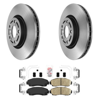 AmeriBRAKES® - AmeriPLATINUM™ Front Brake Kit with Ceramic Pads