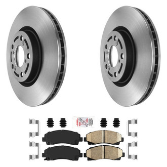 AmeriBRAKES® - AmeriPLATINUM™ Front Brake Kit with Ceramic Pads