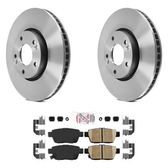 AmeriBRAKES® - AmeriPLATINUM™ Rear Brake Kit with Ceramic Pads