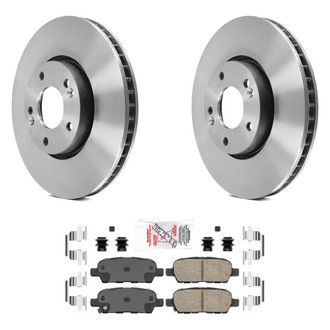 AmeriBRAKES® - AmeriPLATINUM™ Rear Brake Kit with Ceramic Pads