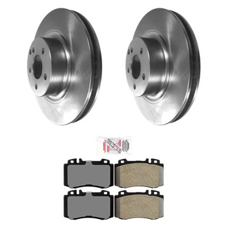 AmeriBRAKES® - AmeriPRO™ Plain Front Brake Kit with Semi-Metallic Pads