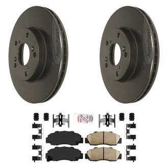 AmeriBRAKES® - AmeriPLATINUM™ Front Brake Kit with Ceramic Pads