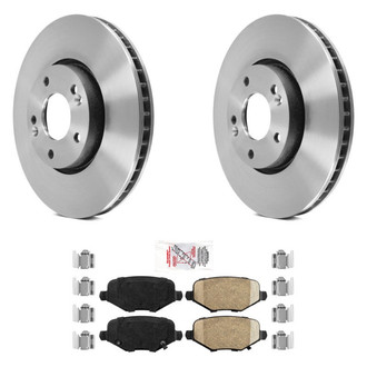 AmeriBRAKES® - AmeriPLATINUM™ Rear Brake Kit with Ceramic Pads