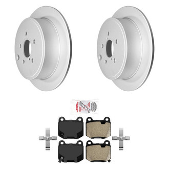 AmeriBRAKES® - AmeriPRO™ Plain Rear Brake Kit with Semi-Metallic Pads
