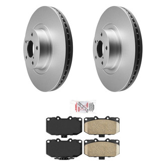 AmeriBRAKES® - AmeriPRO™ Plain Front Brake Kit with Ceramic Pads