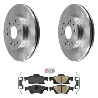 AmeriBRAKES® - AmeriPRO™ Plain Rear Brake Kit with Ceramic Pads