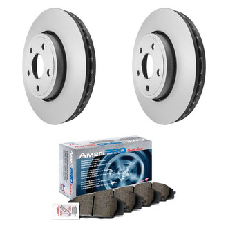 AmeriBRAKES® - AmeriPRO™ Plain Front Brake Kit with Ceramic Pads