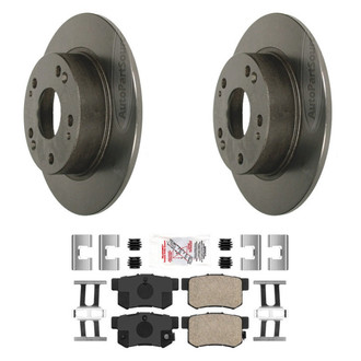 AmeriBRAKES® - AmeriPLATINUM™ Rear Brake Kit with Ceramic Pads