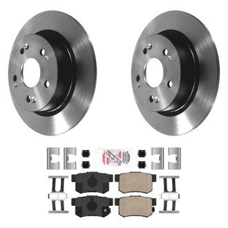 AmeriBRAKES® - AmeriPLATINUM™ Rear Brake Kit with Ceramic Pads