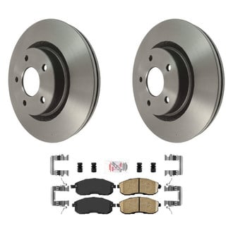 AmeriBRAKES® - AmeriPLATINUM™ Front Brake Kit with Ceramic Pads