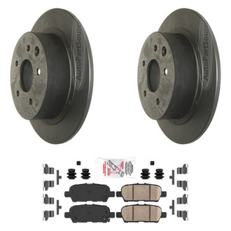 AmeriBRAKES® - AmeriPLATINUM™ Rear Brake Kit with Ceramic Pads