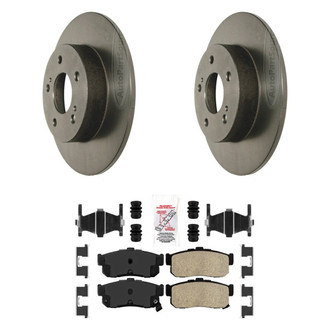 AmeriBRAKES® - AmeriPLATINUM™ Rear Brake Kit with Ceramic Pads