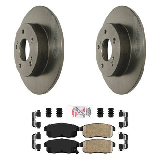 AmeriBRAKES® - AmeriPLATINUM™ Rear Brake Kit with Ceramic Pads