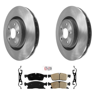 AmeriBRAKES® - AmeriPRO™ Plain Front Brake Kit with Ceramic Pads