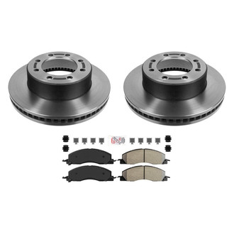 AmeriBRAKES® - AmeriPLATINUM™ Front Brake Kit with Semi-Metallic Pads