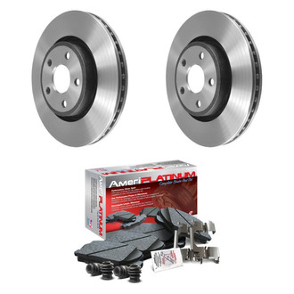 AmeriBRAKES® - AmeriPLATINUM™ Front Brake Kit with Ceramic Pads