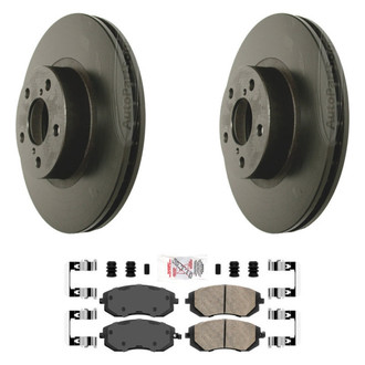 AmeriBRAKES® - AmeriPLATINUM™ Front Brake Kit with Ceramic Pads