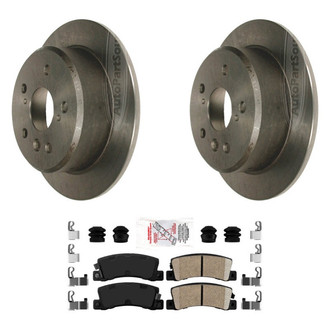AmeriBRAKES® - AmeriPLATINUM™ Rear Brake Kit with Ceramic Pads