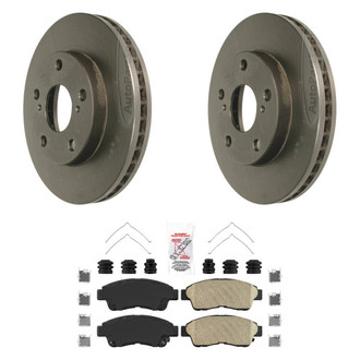 AmeriBRAKES® - AmeriPLATINUM™ Front Brake Kit with Ceramic Pads