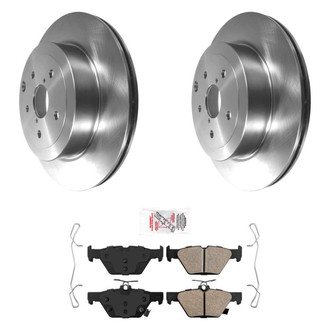 AmeriBRAKES® - AmeriPRO™ Plain Rear Brake Kit with Ceramic Pads