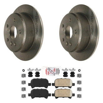 AmeriBRAKES® - AmeriPLATINUM™ Rear Brake Kit with Ceramic Pads