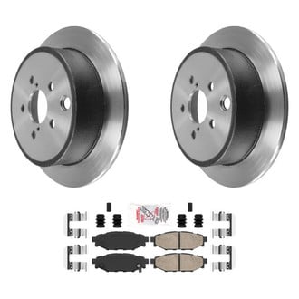 AmeriBRAKES® - AmeriPLATINUM™ Rear Brake Kit with Ceramic Pads