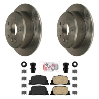 AmeriBRAKES® - AmeriPLATINUM™ Rear Brake Kit with Ceramic Pads
