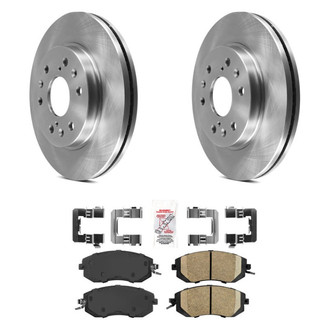 AmeriBRAKES® - AmeriPRO™ Plain Front Brake Kit with Ceramic Pads