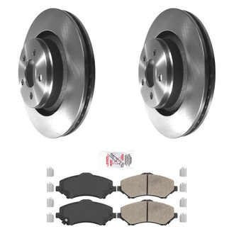 AmeriBRAKES® - AmeriPRO™ Plain Front Brake Kit with Ceramic Pads