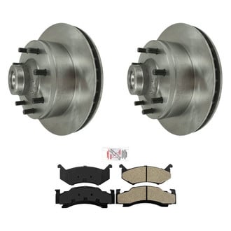 AmeriBRAKES® - AmeriPRO™ Plain Front Brake Kit with Semi-Metallic Pads