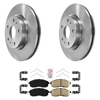 AmeriBRAKES® - AmeriPRO™ Plain Front Brake Kit with Ceramic Pads