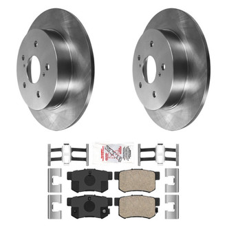 AmeriBRAKES® - AmeriPRO™ Plain Rear Brake Kit with Ceramic Pads