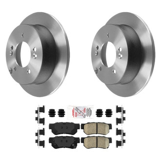 AmeriBRAKES® - AmeriPLATINUM™ Rear Brake Kit with Ceramic Pads