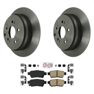 AmeriBRAKES® - AmeriPLATINUM™ Rear Brake Kit with Ceramic Pads