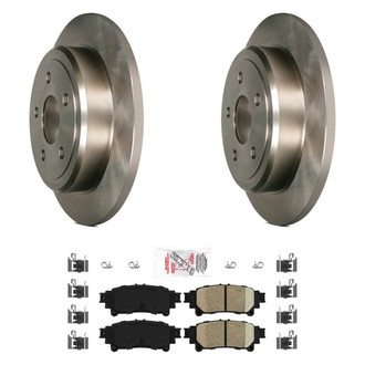 AmeriBRAKES® - AmeriPRO™ Plain Rear Brake Kit with Ceramic Pads